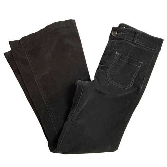 Pilcro Women's Corduroy Fare Size 8 Black Dark Mavy Size 8 - Picture 2 of 15